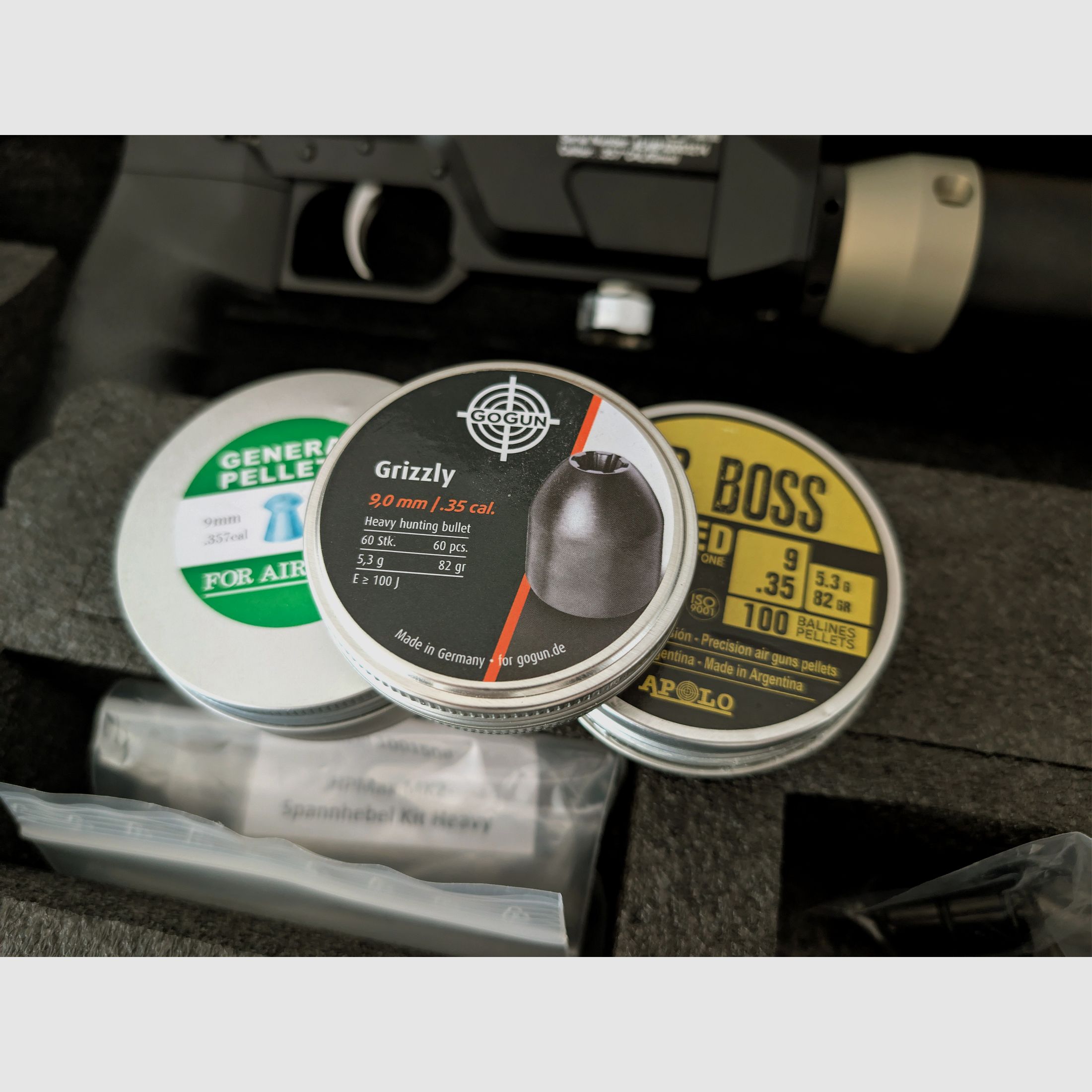 AEA HP Max MK2, original, neu und unbenutzt, inklusive Red Dot, 3 Magazine, Slugs, Diabolos x2