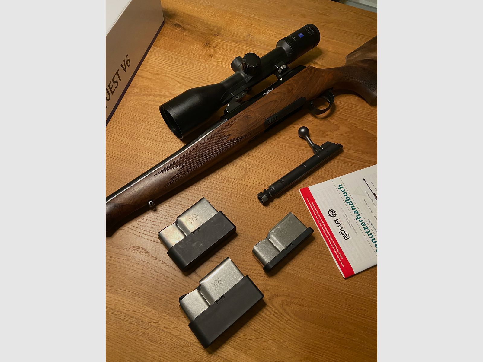 Rößler Titan 6 Répétiteur avec Zeiss V6 2,5-15 x 56 Rösler Titan 6, pas de Mauser, pas de Sauer, pas de Blaser