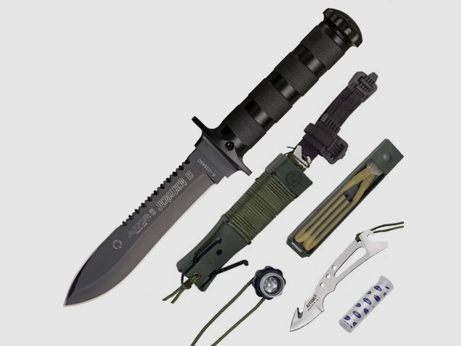 Aitor Jungle King II Black Messer, Survivalmesser, berlebensmesser