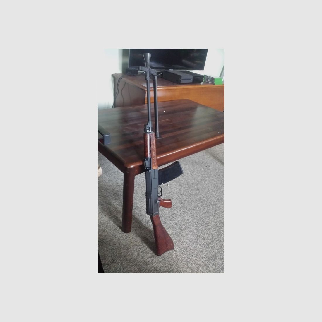 Original Samopal SA VZ.58 14x1 Meinungsverstärker in Blau-Grau  / Metrisch RH Rechtsgewinde / Flash Hider Mündungsfeuerdämpfer / ideal für CSA Sporter Carbine