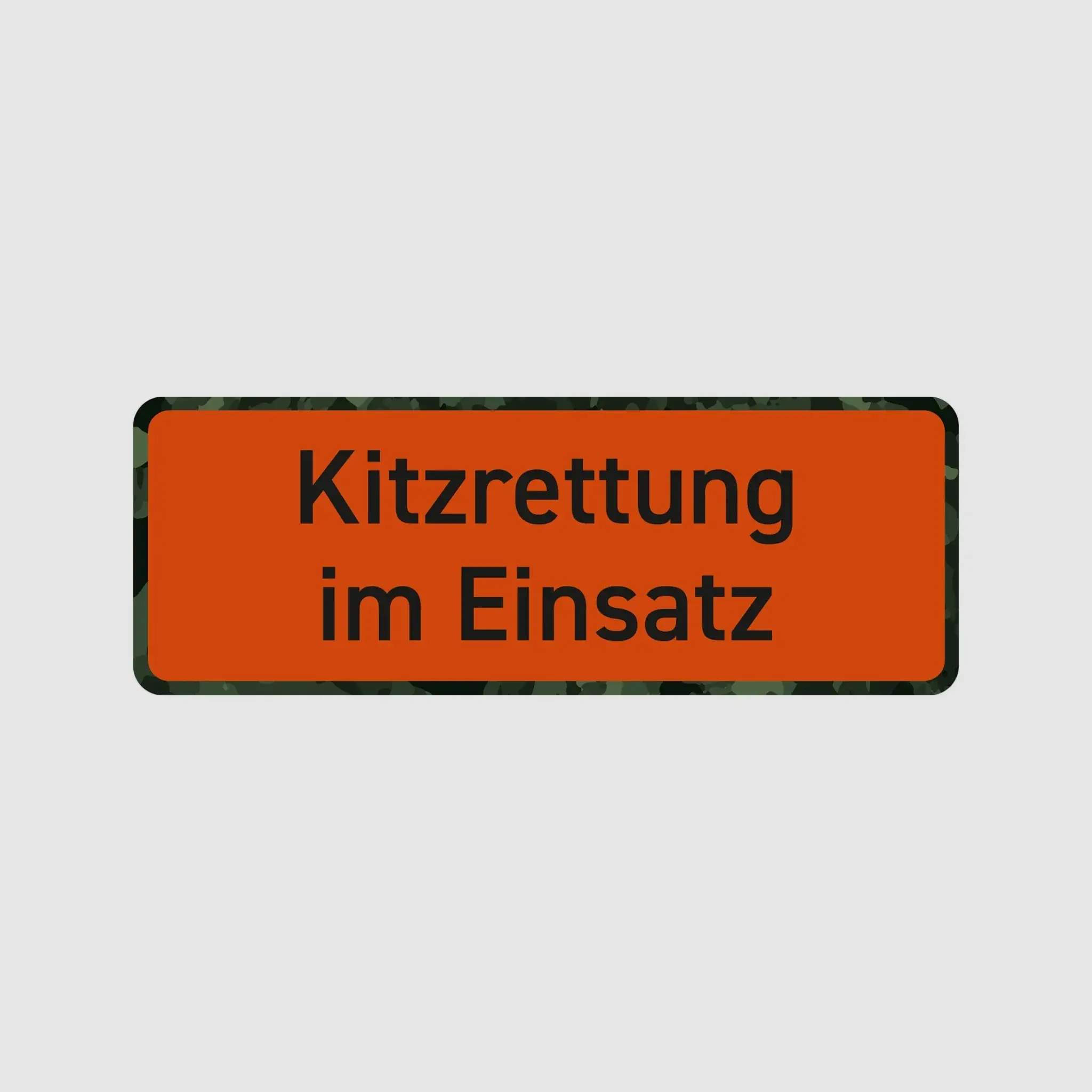 Wilde Hilde Original Magnet Sign "Kitzrettung im Einsatz"