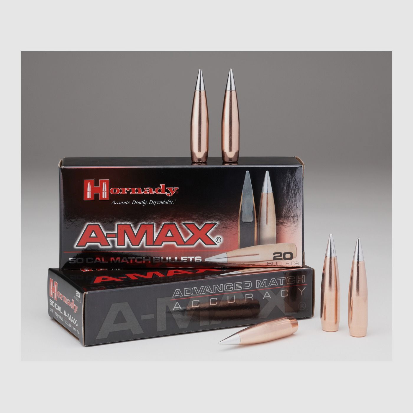 Hornady BULLETS .50/.510 750GR A-MAX MATCH BT – 20 pcs.
