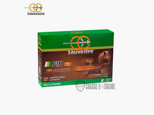 20 Cartouches SAUVESTRE FIP Plus Cal 300 Win Mag 180 gr