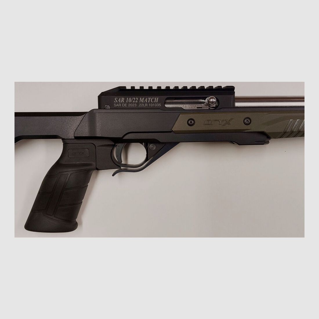 Schwaben Arms GmbH - Neuheit - SAR 10/22 MATCH Selbstladebüchse, Kaliber .22L.R., mit Bullbarrel und MDT ORYX Schaft