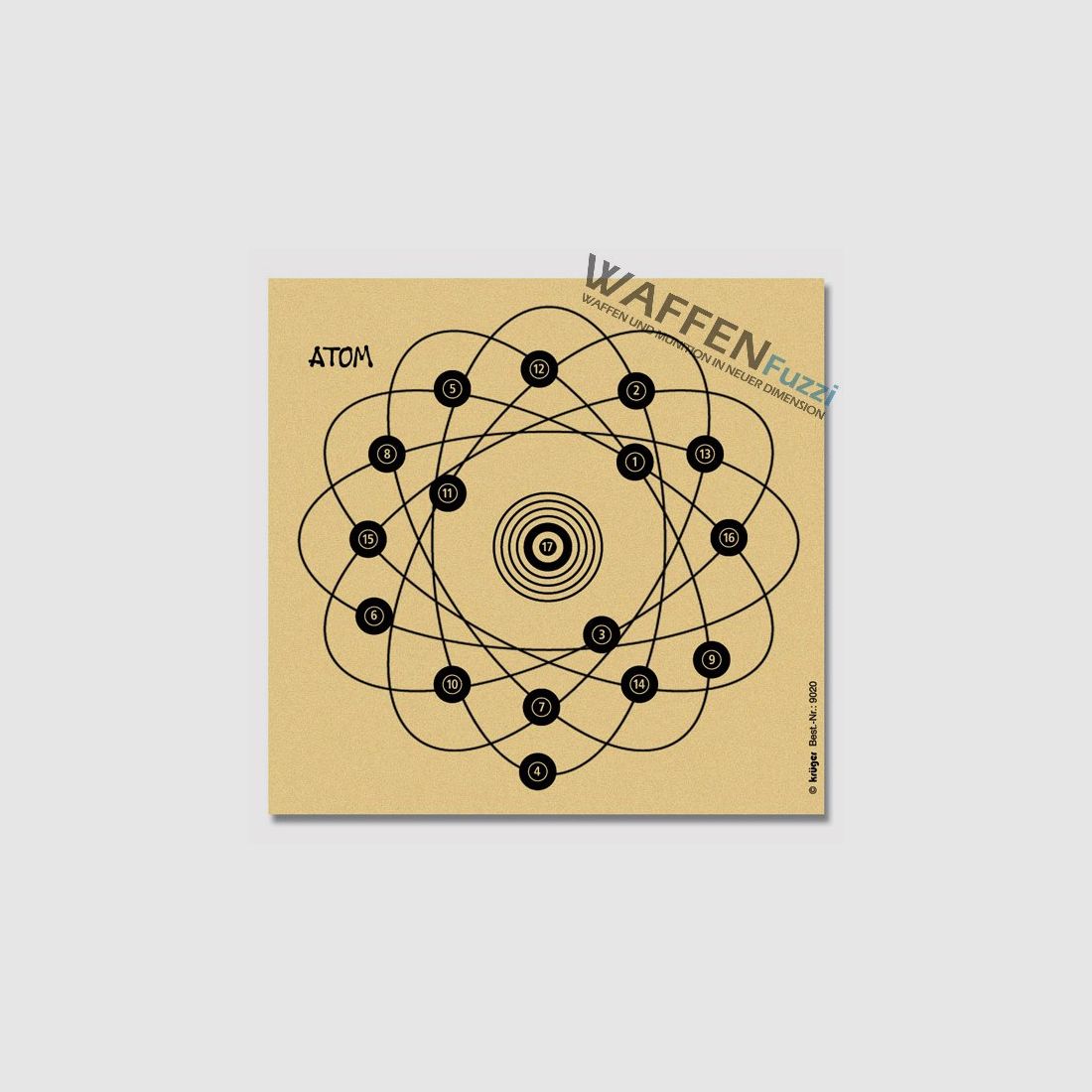 Glücksscheibe Atom für 10m Distanz
