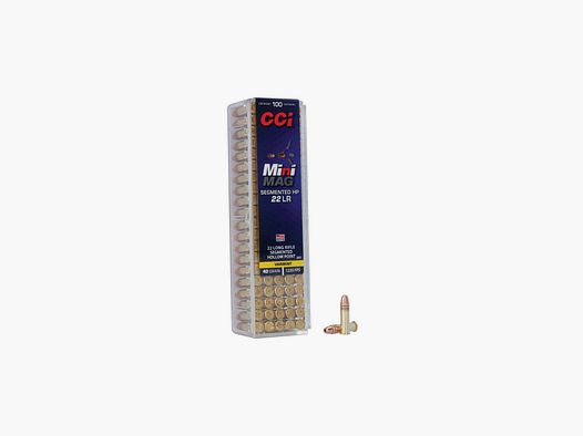 Munición CCI Mini-Mag Segmented HP – .22 LR – 40 grains – SHP