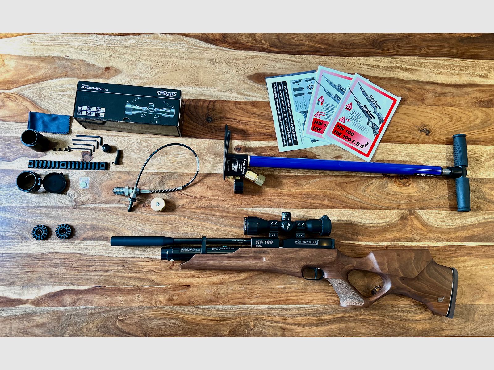 Weihrauch Sport Pressluftgewehr HW 100 TK Komplettpaket