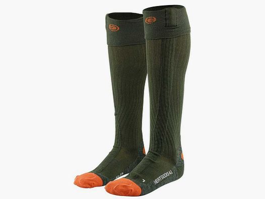 Chaussettes chauffantes Heat STOCK 4.1 TOE CAP et pack batteries - Lenz - Lenz 4.1 Green P39/41