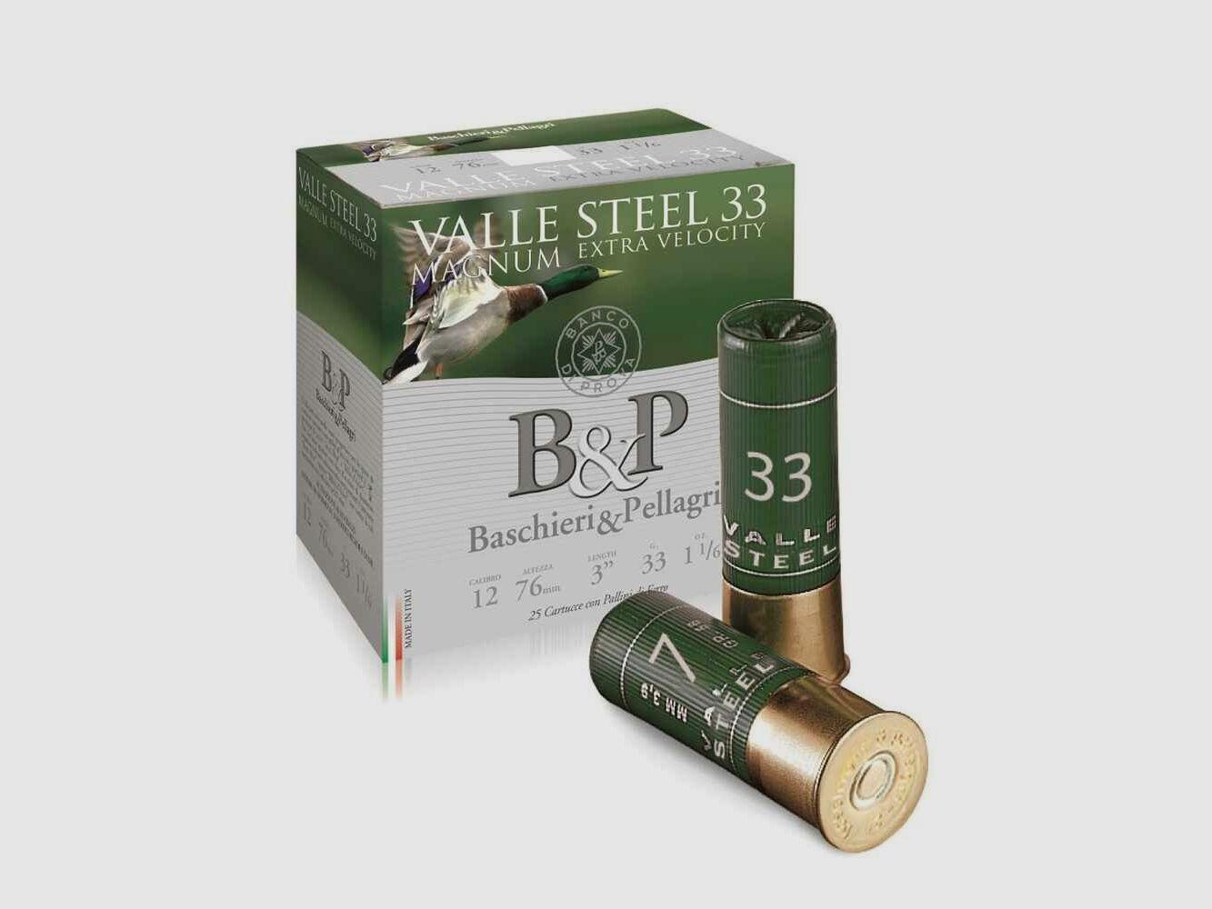 B&P Valle Steel HV - 33 g - 4,1 mm