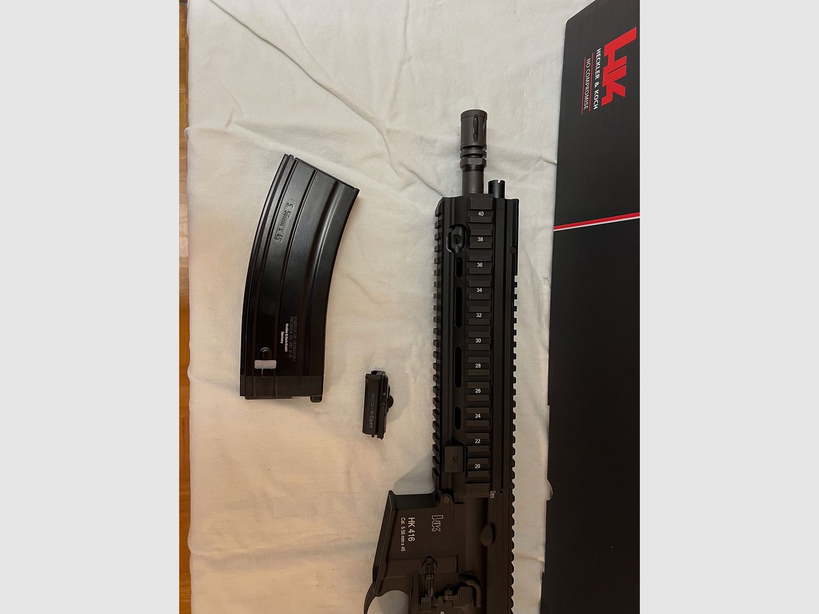 Umarex VFC Heckler & Koch HK416 A5 Airsoft Vollmetall Gas-Blow-Back 6mm BB nero - Generazione 3 nuovo leggermente graffiato handguard NP 650€