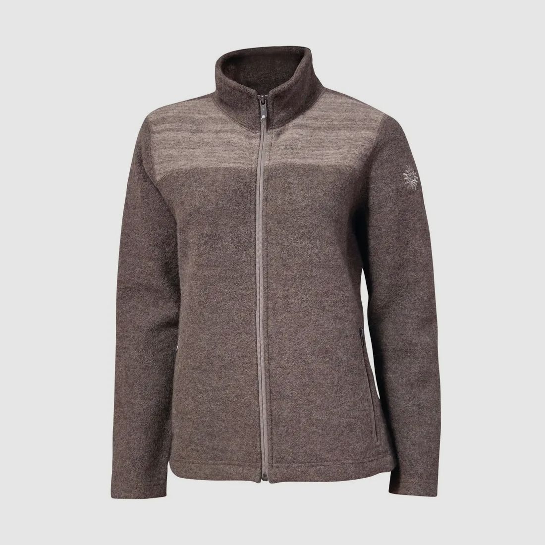 Ivanhoe Damen-Wolljacke Beata mit Stehkragen (khaki)