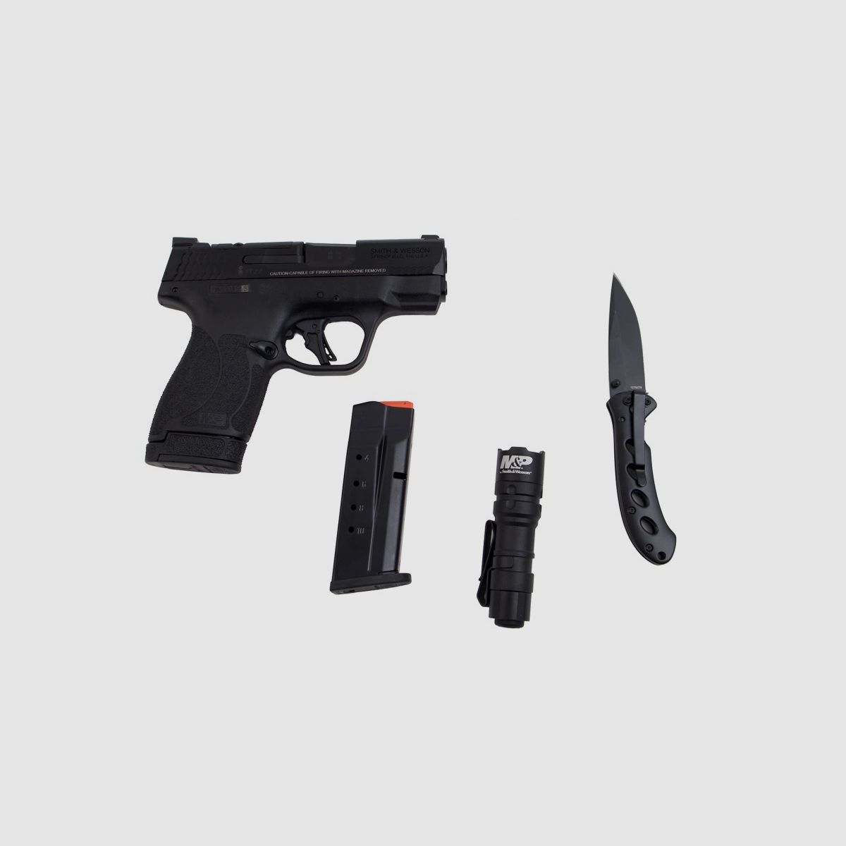 Smith & Wesson M&P9 Shield Plus mit Taschenlampe und Messer Kal. 9x19mm, Bild 4 von 4