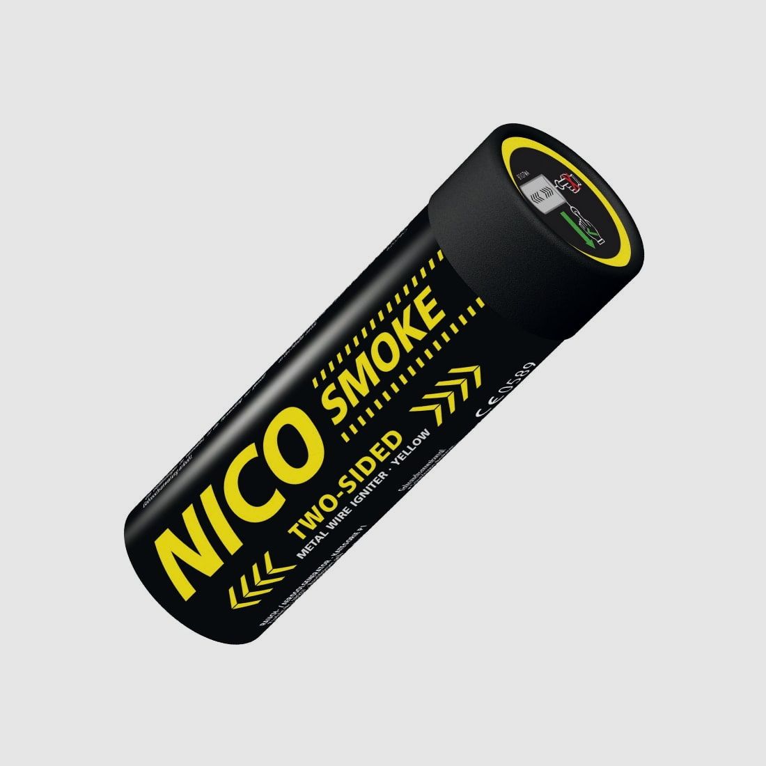 NICO 50 sekundowy dwustronny granat dymny Paintball (żółty)