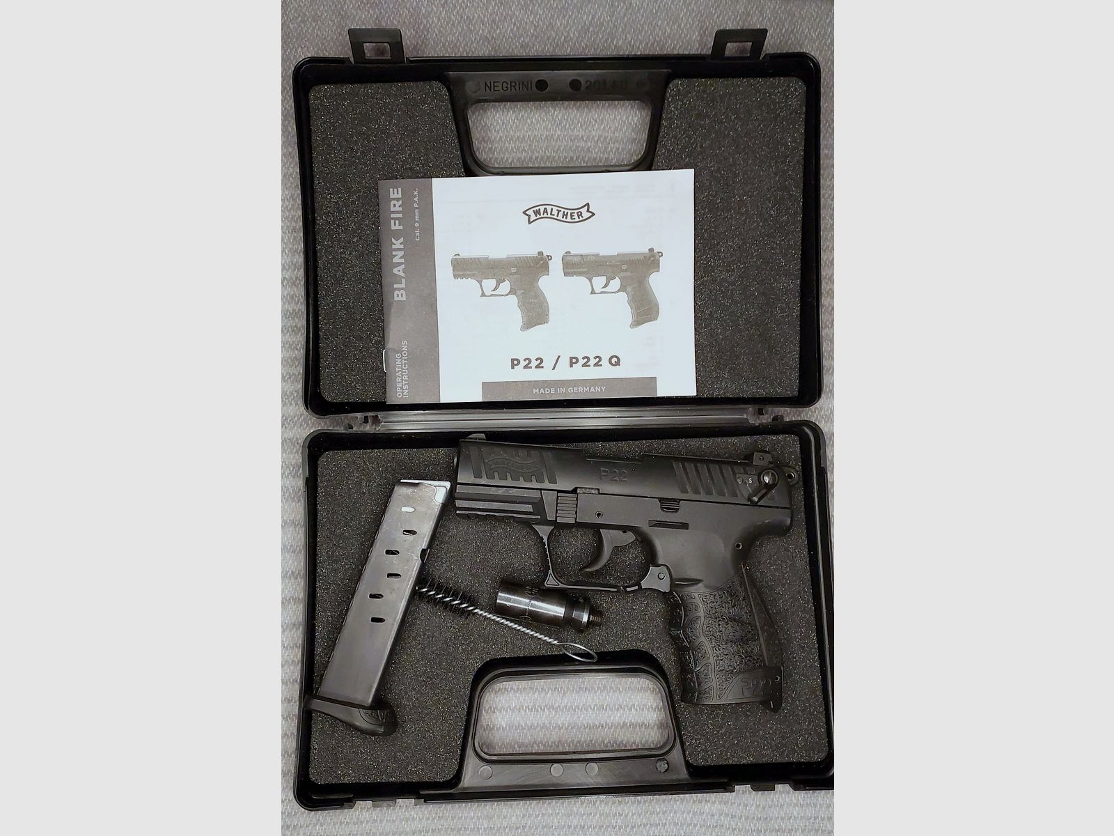 Walther P22Q Schreckschuss Pistole 9mm P.A.K. schwarz (PTB 778)