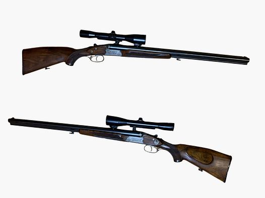 Drilling Sauer and Son Cal. 12/70 & 6.5x57R scope: Schmidt & Bender 6x42.