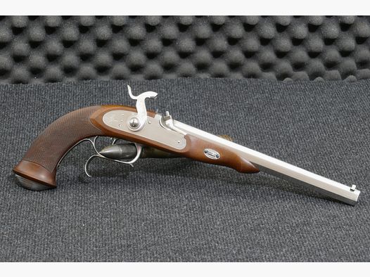 Pistolet à percussion à chargement par la bouche Davide Pedersoli Le Page Target International .44 (BlackPowder), excellent état, photos haute résolution