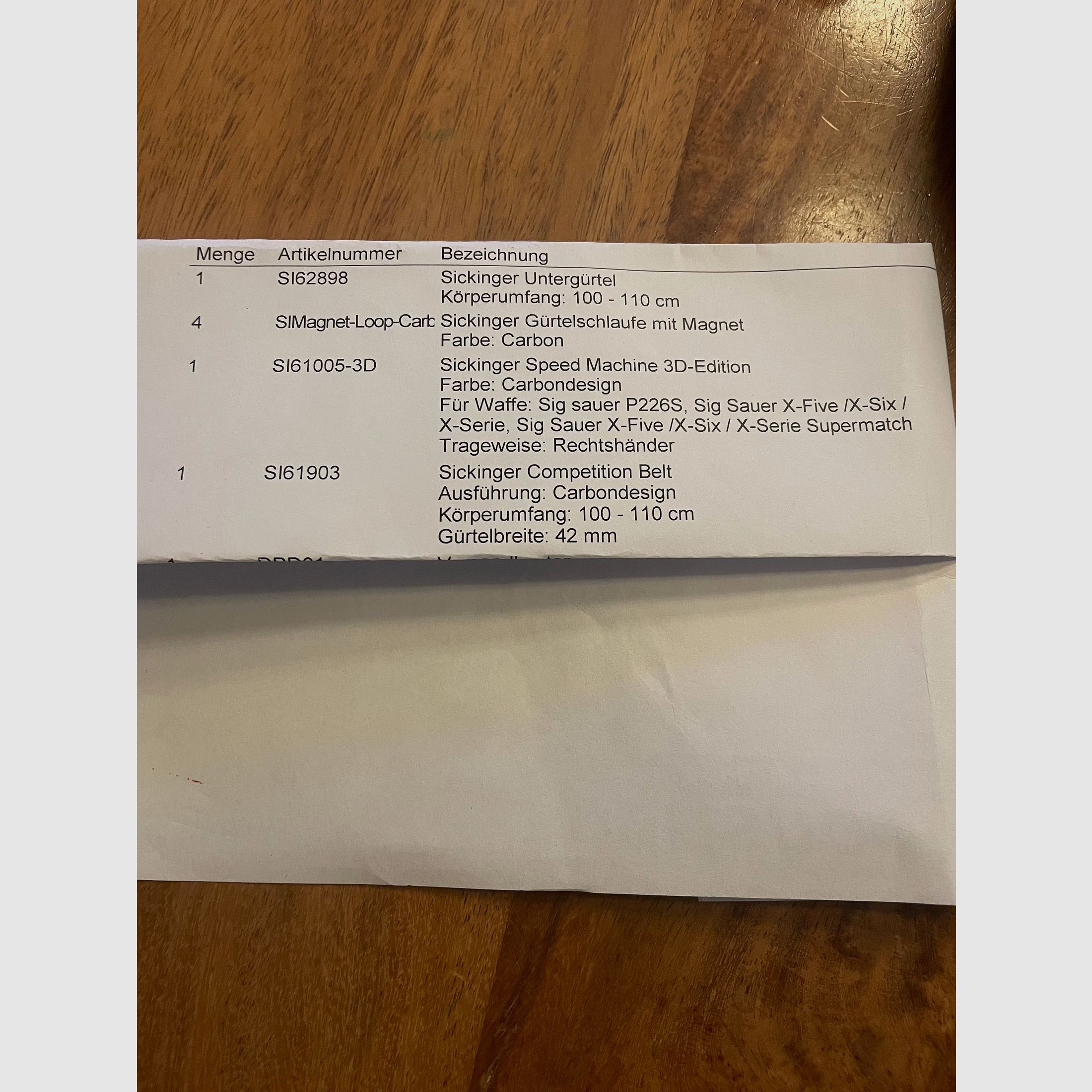 Pokrowiec z paskiem Sig Sauer P226 S / X Five / X Six + klipsy na magazynki + 4 magazynki