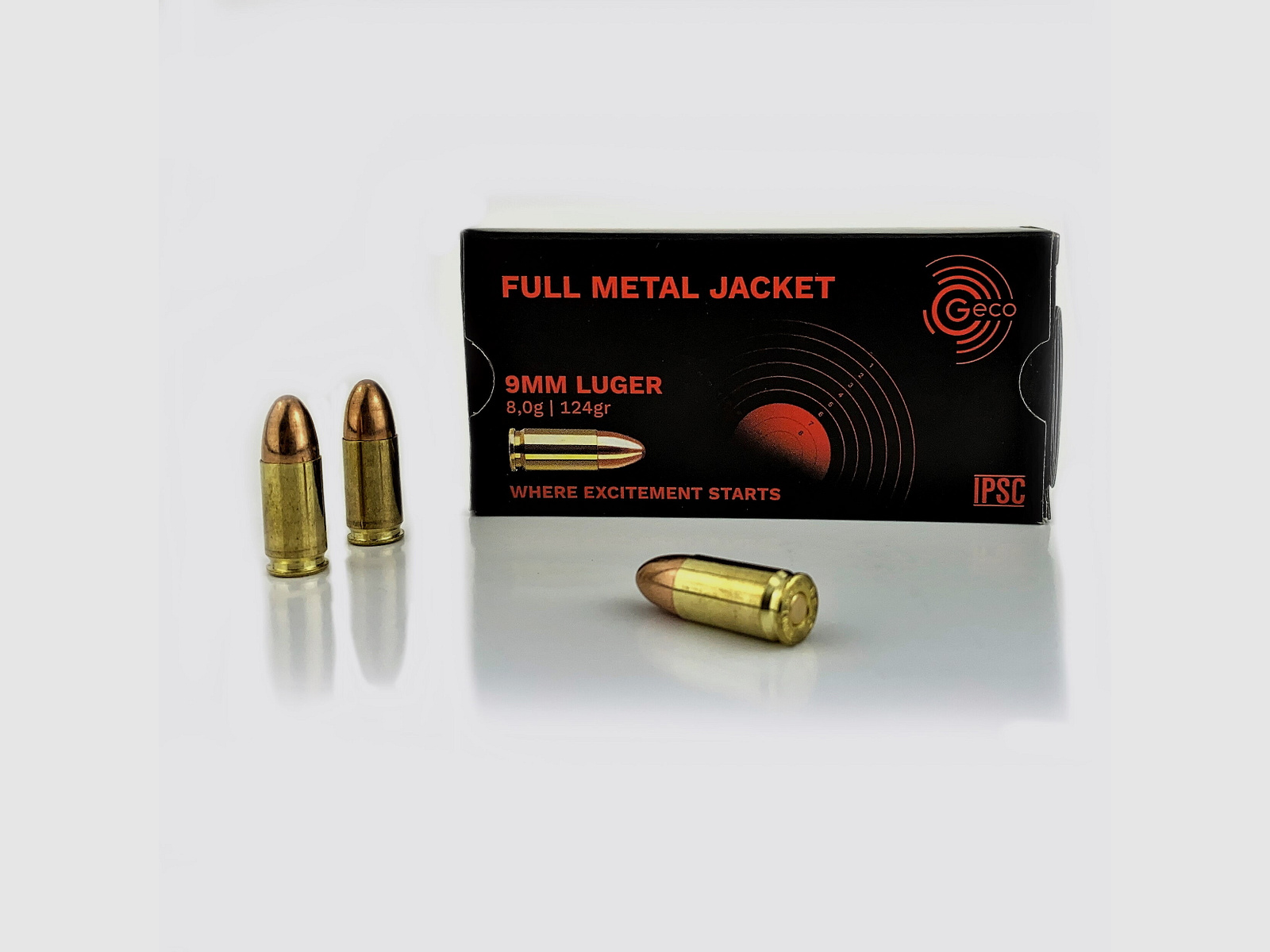 GECO 1000 cartridges GECO 9mm Luger VMR 8.0g/124gr