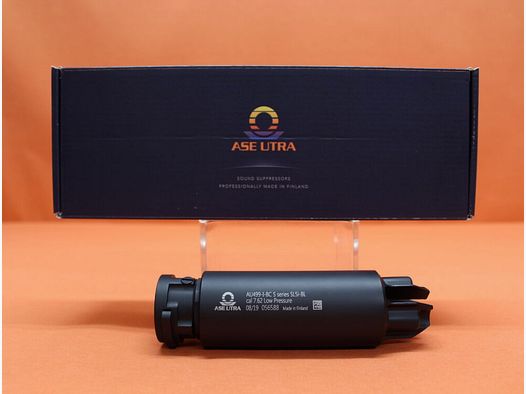 Silenciador ASE Utra 7,62 mm ASE Utra SL5i-BL Baja Presión (AU499-I-BC S Series) BoreLock/ Cerakote Negro