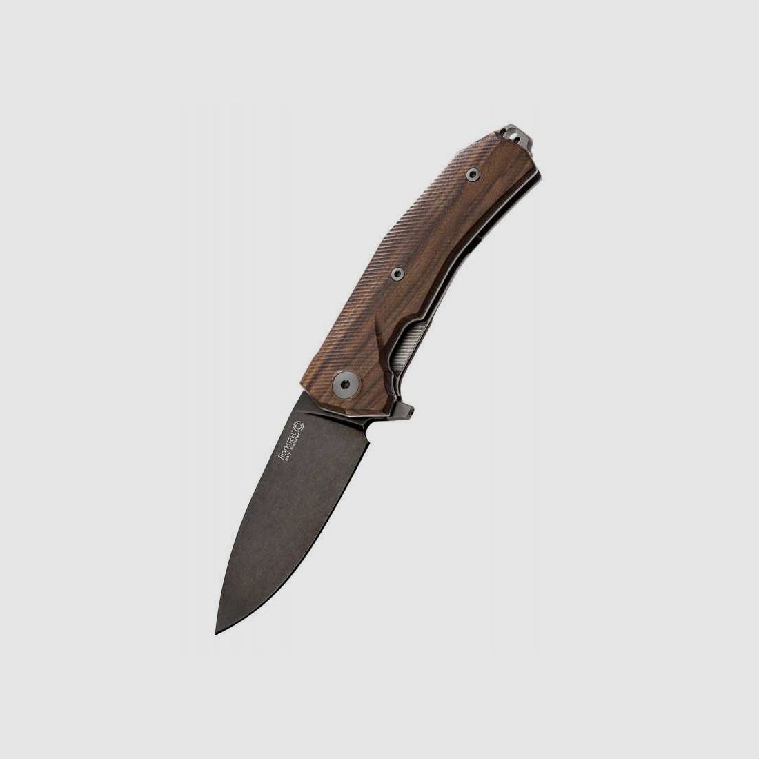 Lionsteel KUR Taschenmesser, Santos, schwarz, Sleipner