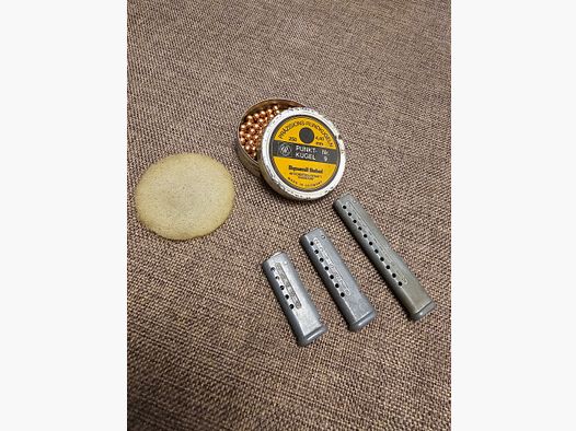 Haenel Suhl 310, Anschütz 275 Magazine Suhl + Punktkugeln