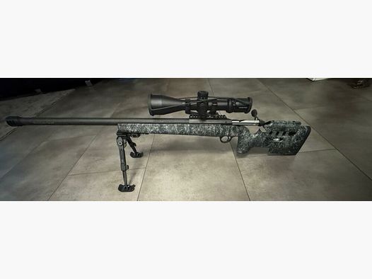 Mercury Sabatto Evo 71cm black Repetierbüchse 308Win inkl. Strike Eagle 5-25x56, Fortmeier Zweibein und Mündungsbremse