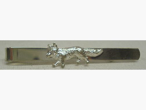Krawattenschieber Fuchs - 60mm,versilbert
