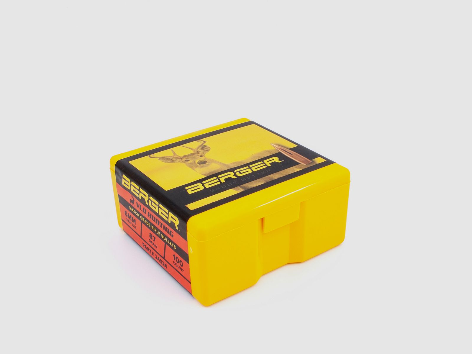 Proiettile Berger 6mm/.243 VLD Hunting 87GR 100 Pezzi