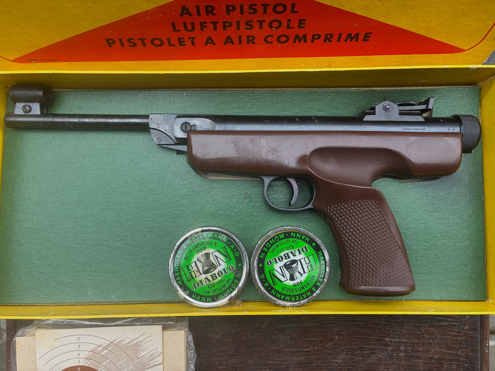 Diana Mod. 5 air pistol incl. original packaging and instruction manual