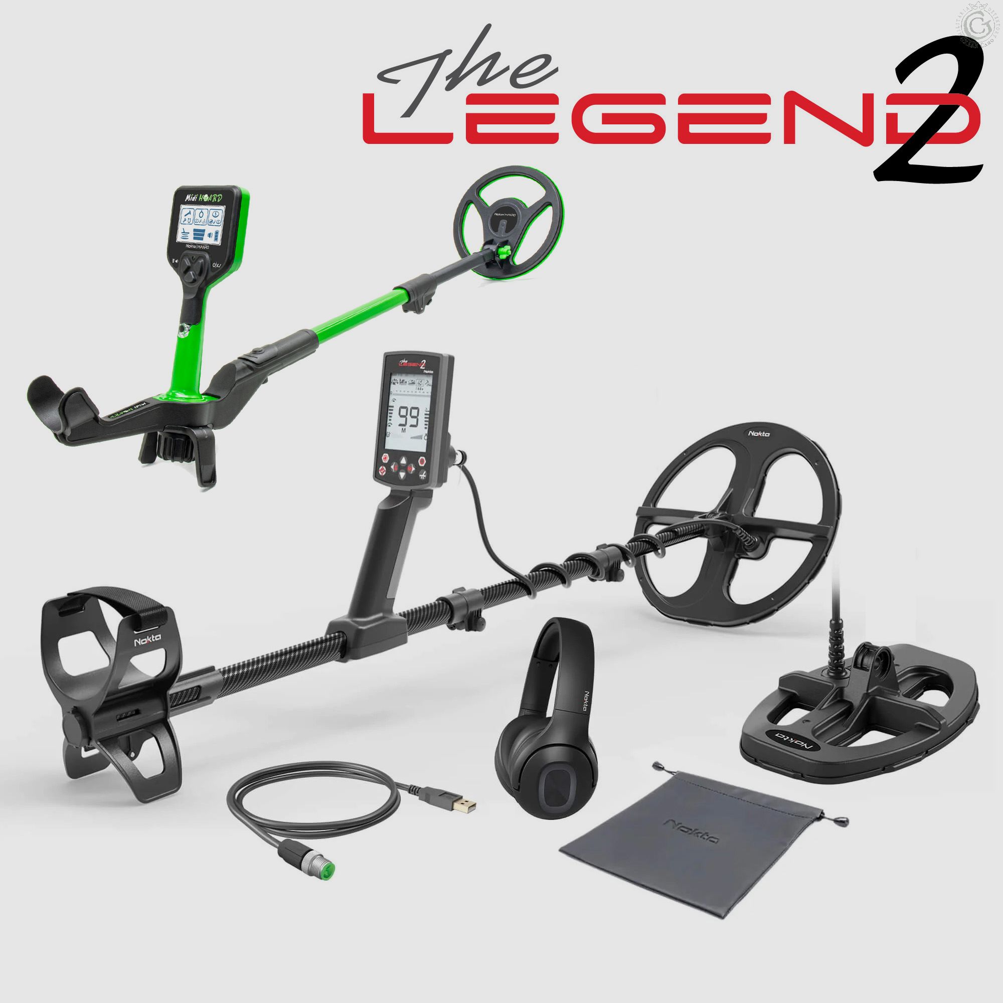 NOKTA The Legend 2 LD28 DD 11″ + LD21 DD 8″ + Midi Hoard waterproof detector, metal detector Special offer!, image 1 of 6