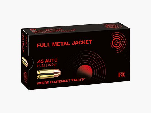 .45 ACP Geco FMJ / VM 230gr/14,9g (2317714)