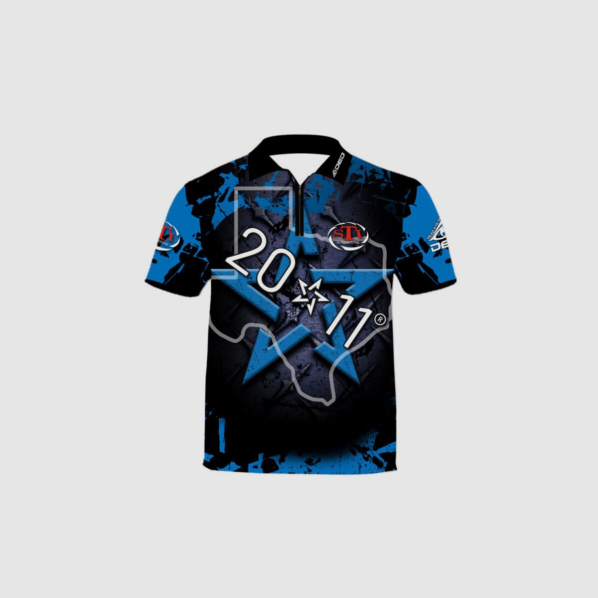 DED STI 2011 Blue Edition T-shirt, size: XXS, Custom Name: With Custom Name, Clothes type: Women, image 1 of 3