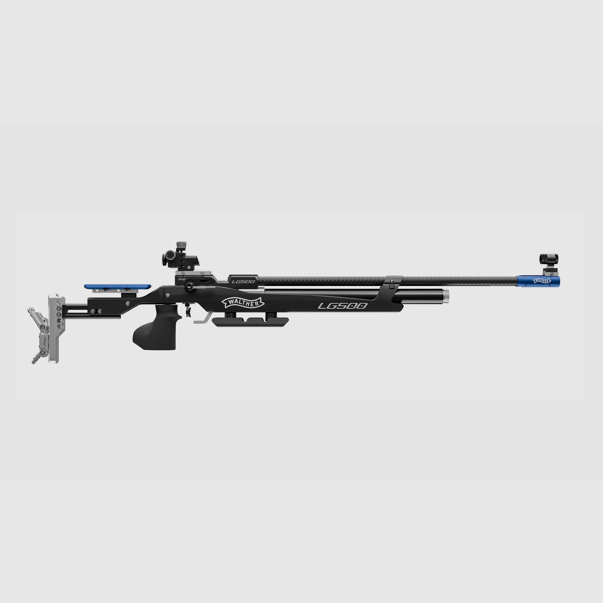 Walther LG500 Competition Aluminiumschaft rechts