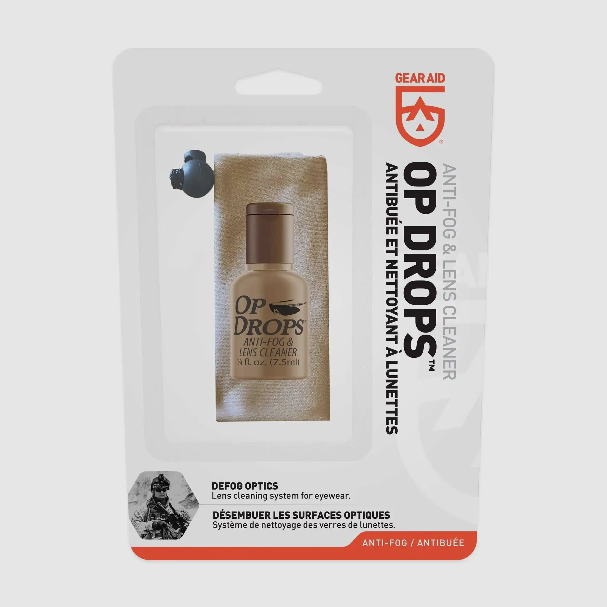 Gear Aid Gear Aid Op Drops Antibuée - Nettoyant pour lentilles 7,4 ml