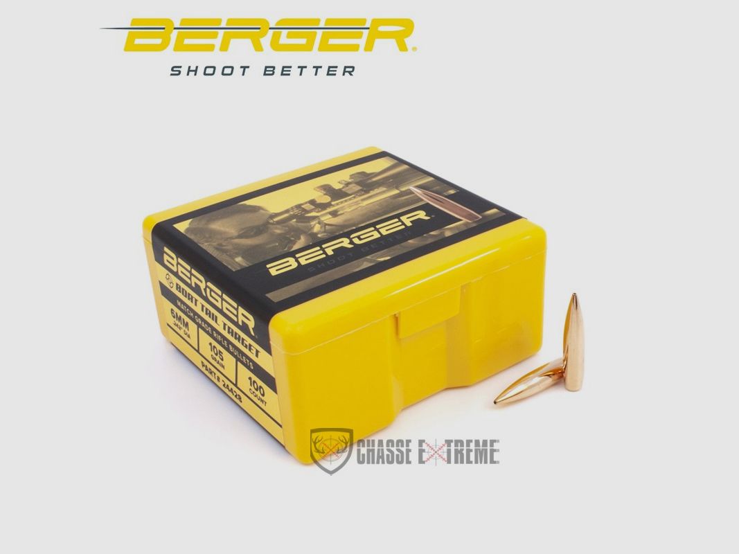 100 Geschosse BERGER Kal 6mm 105gr BT Target, Bild 2 von 2