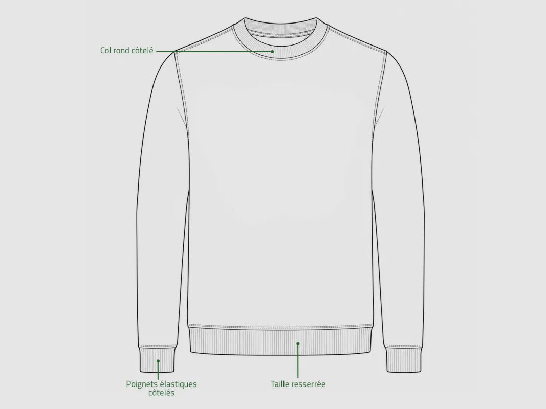 Sweat-Shirt Homme Redstone Crew Neck Marron - Winchester®, image 3 sur 10