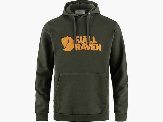 Fjällräven Hoodie Logo Fjäll Deep Forest