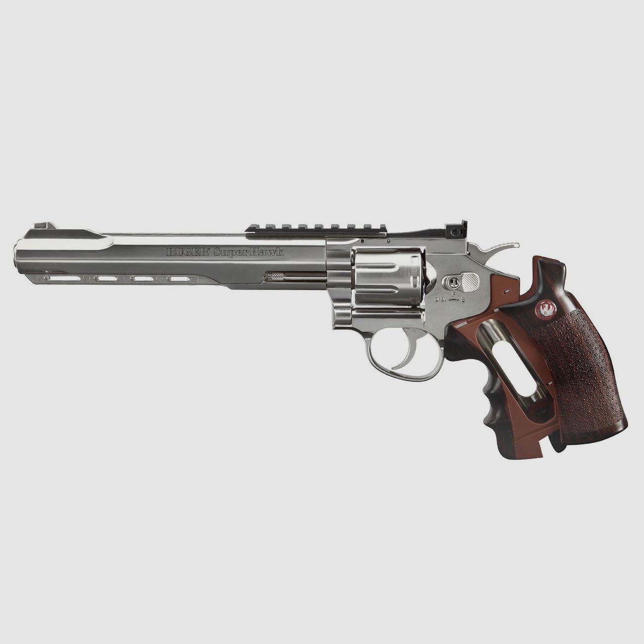 Ruger Super Hawk 8 Zoll 6mm BB CO2 Revolver veerchromt - 4 Joule