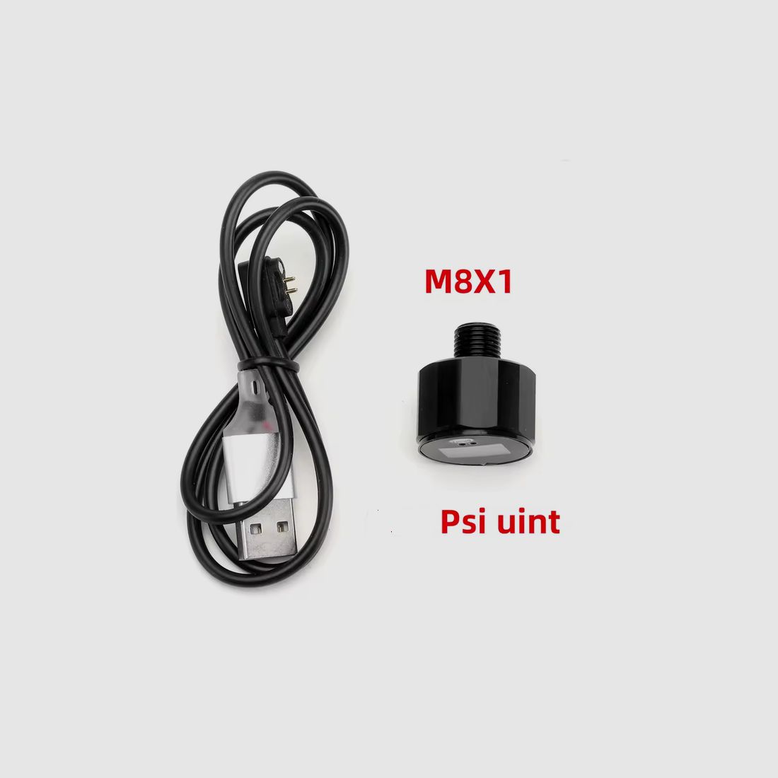 2x digital pressure gauge 25mm (M8, 4500 PSI / 310 Bar) | NEW | for example for HP Max