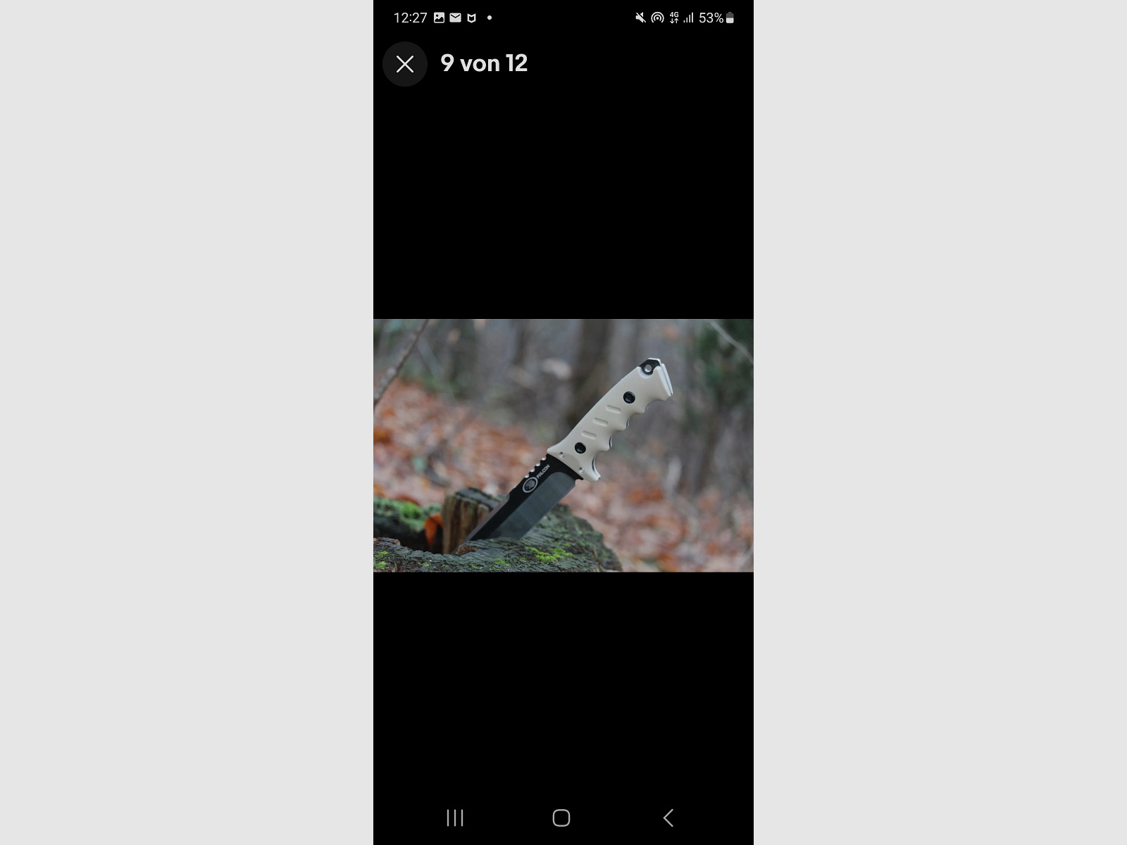 Coltello da esterno di alta qualità full tang incluso fodero in pelle e acciarino 28 cm