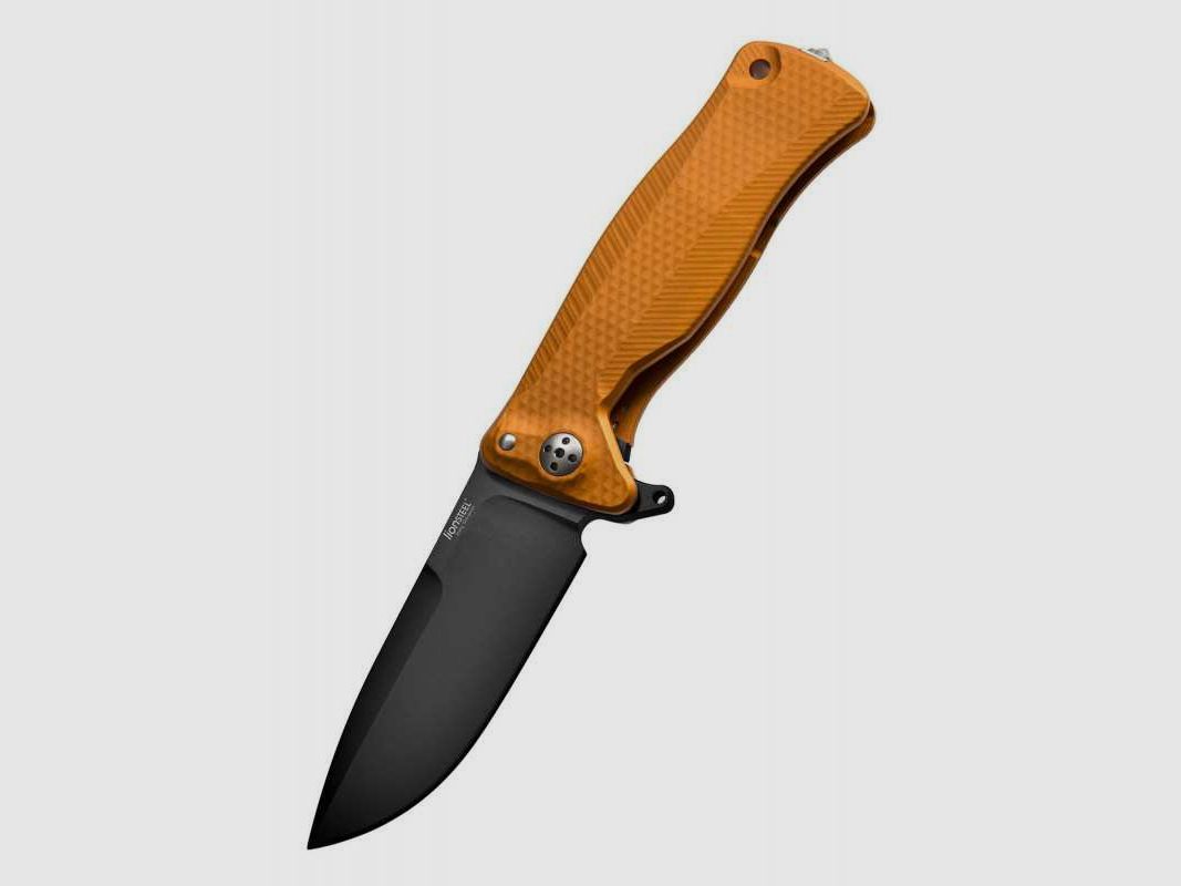 Lionsteel SR-11 Aluminium Taschenmesser orange, schwarz
