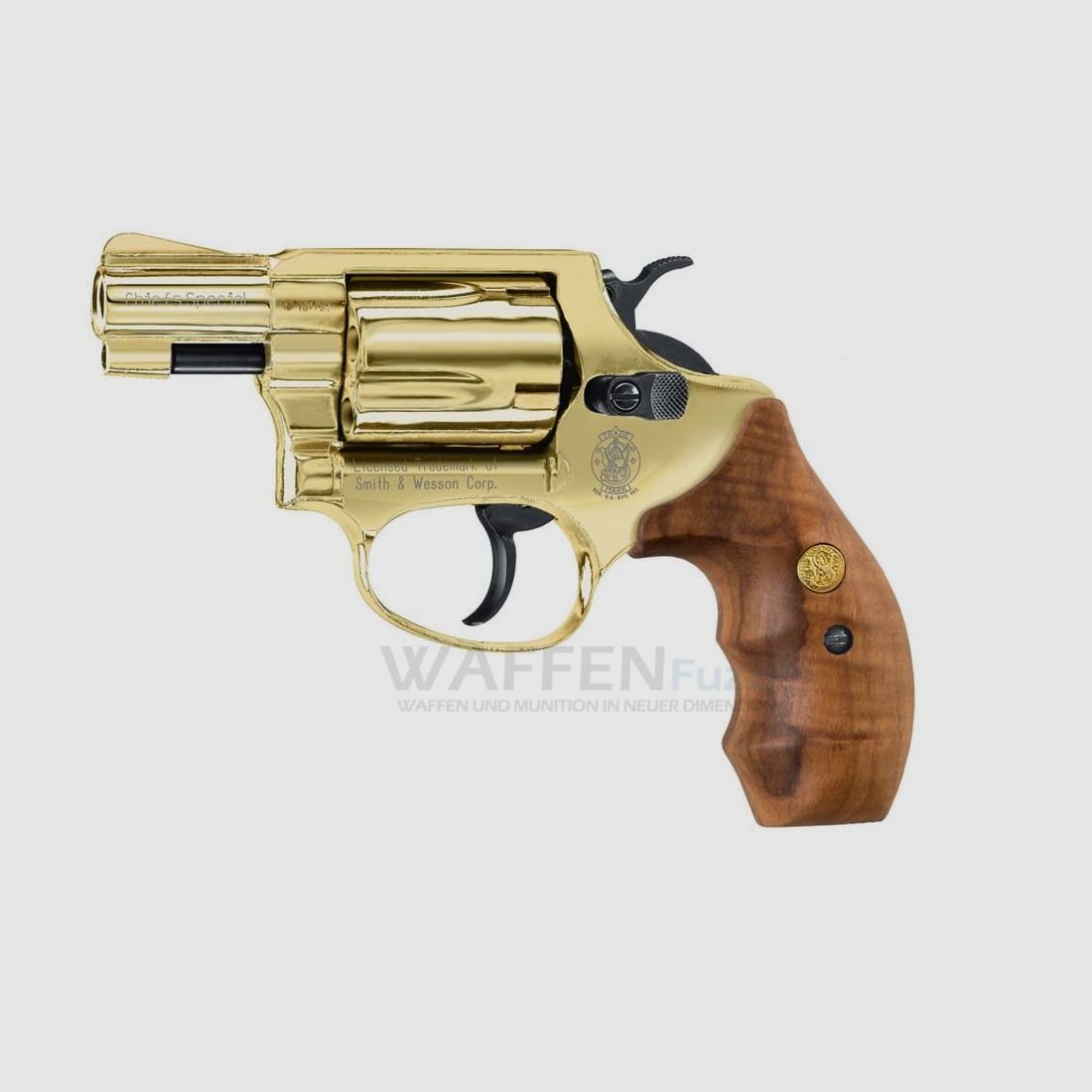 Smith & Wesson Chiefs Special Schreckschusswaffe Gold 9mm R.K