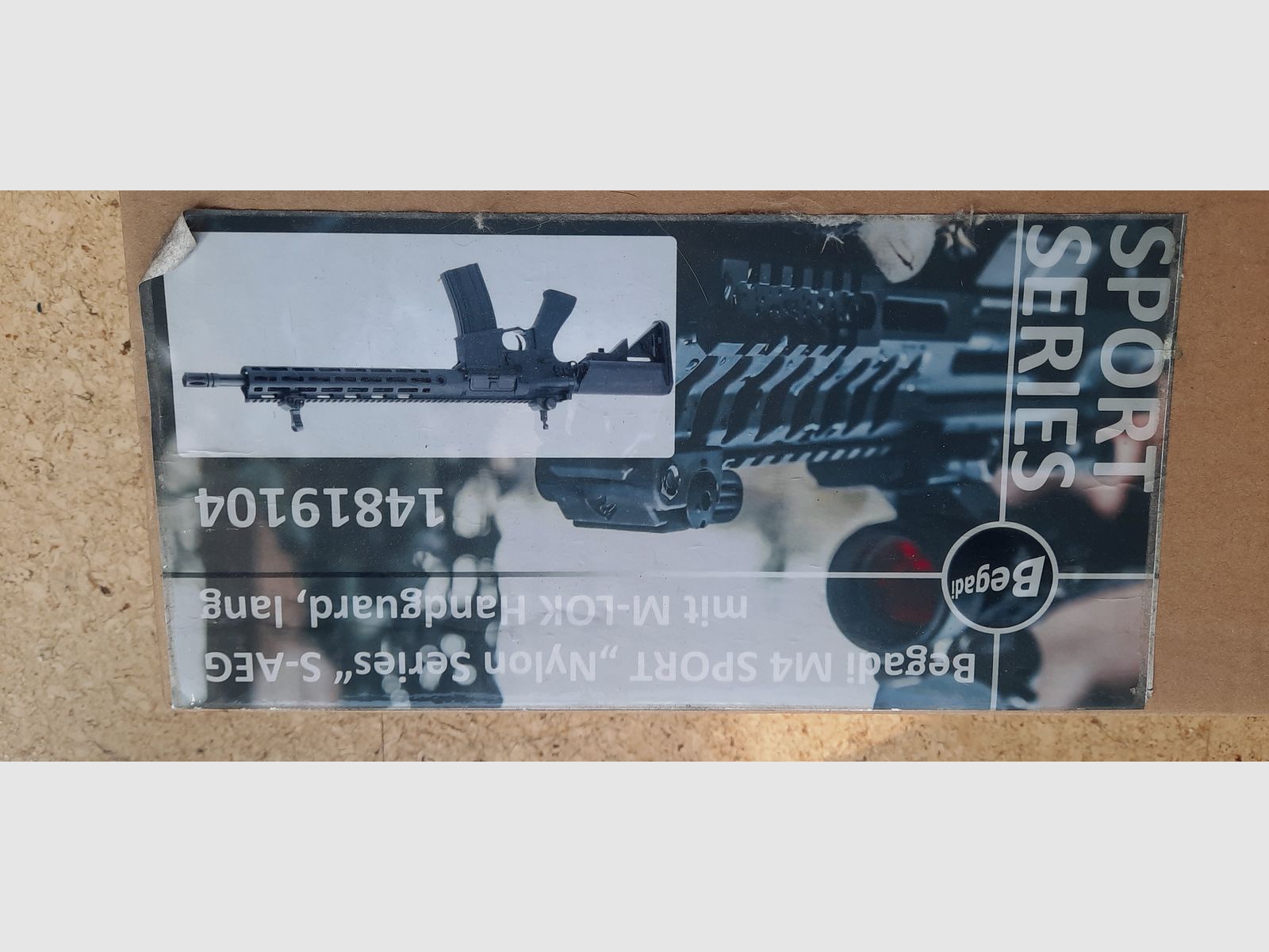 Begadi Sport M4 Nylon Serie s-AEG mit M-Look handguard lang Gen.4 und F-kennzeichnung