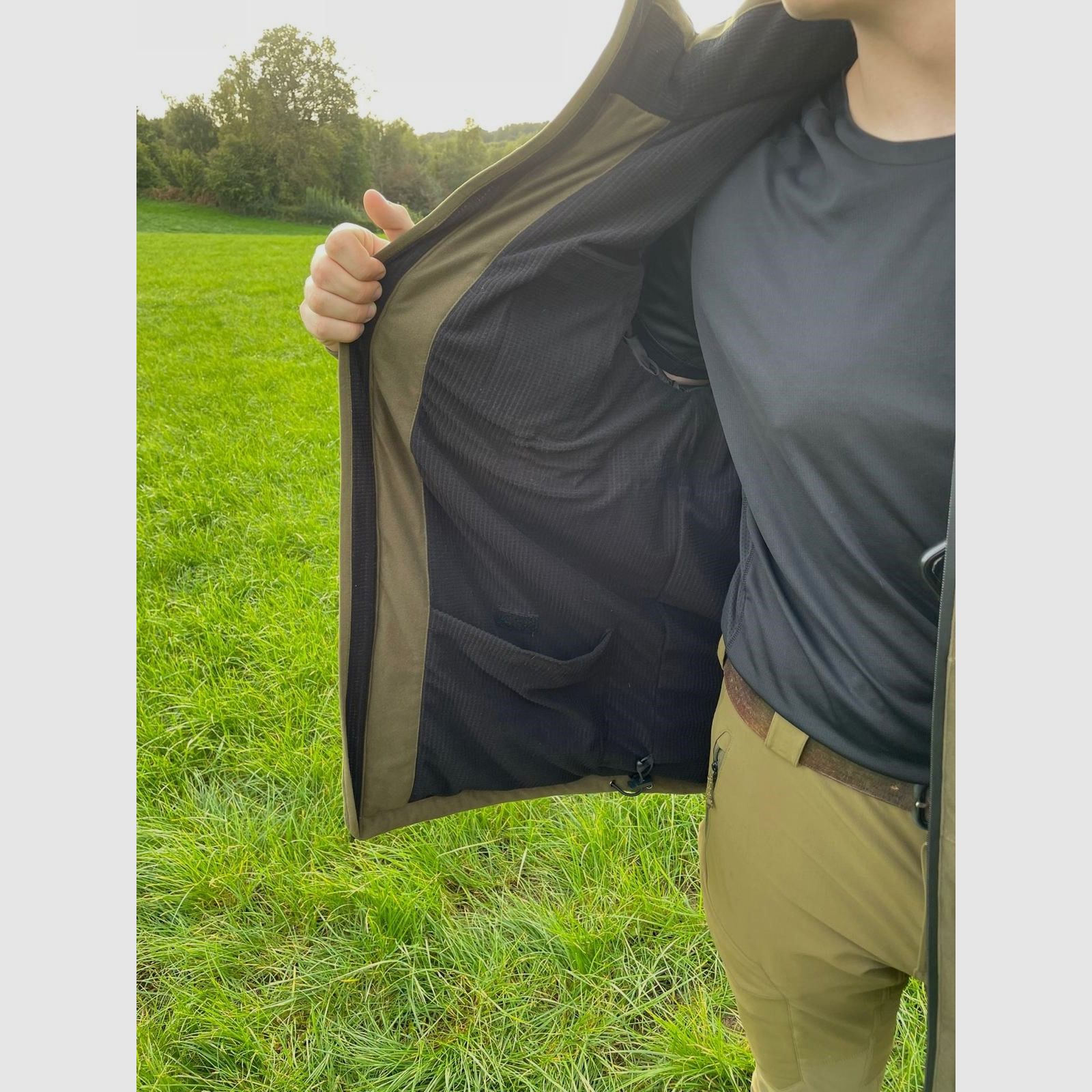 VENATORIX Verwarmde Jacht Jas Groen 'Pirsch' Unisex, afbeelding 10 van 11