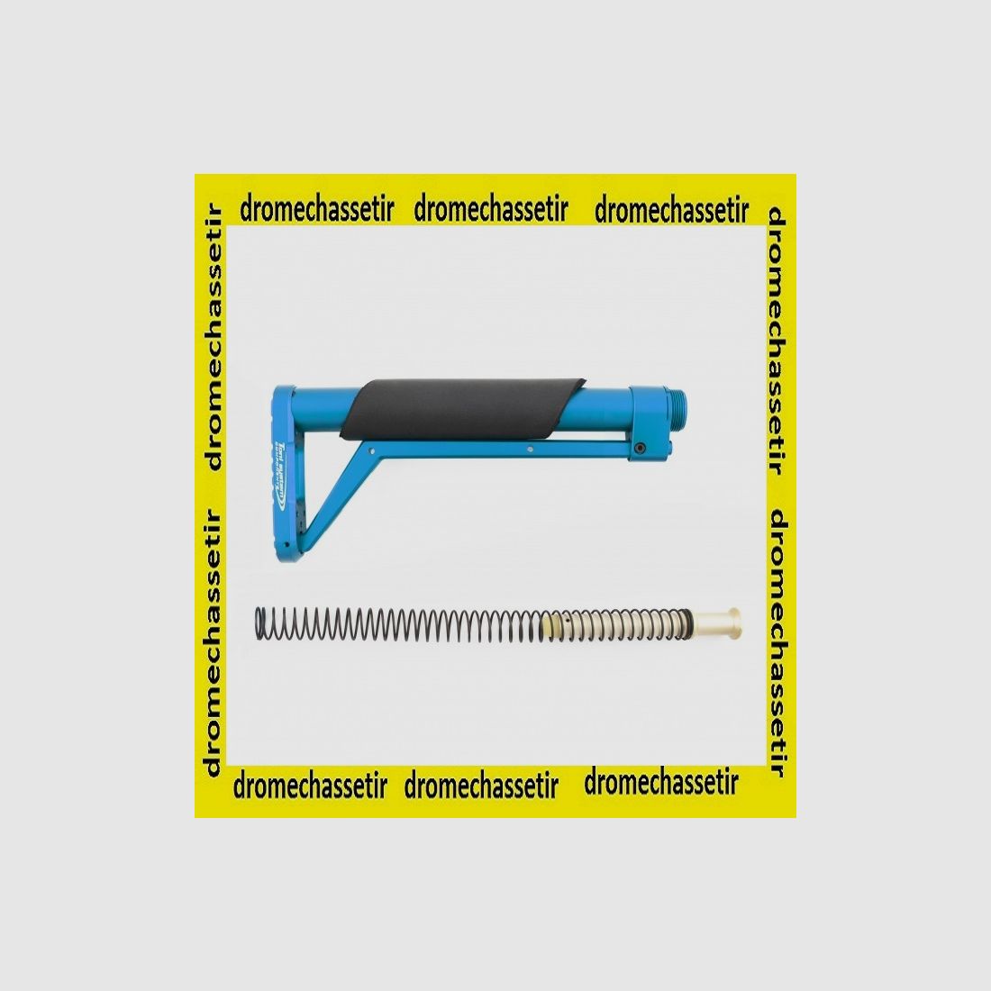 Aluminium-Schaft MIL-SPEC Federpuffer Blau
