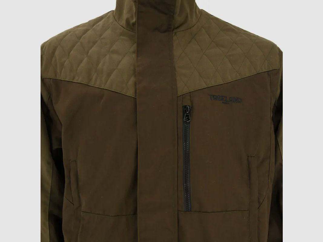 Treeland Baroudeur Jacke braun verstärkt aus Polyester und Baumwolle, Bild 6 von 12