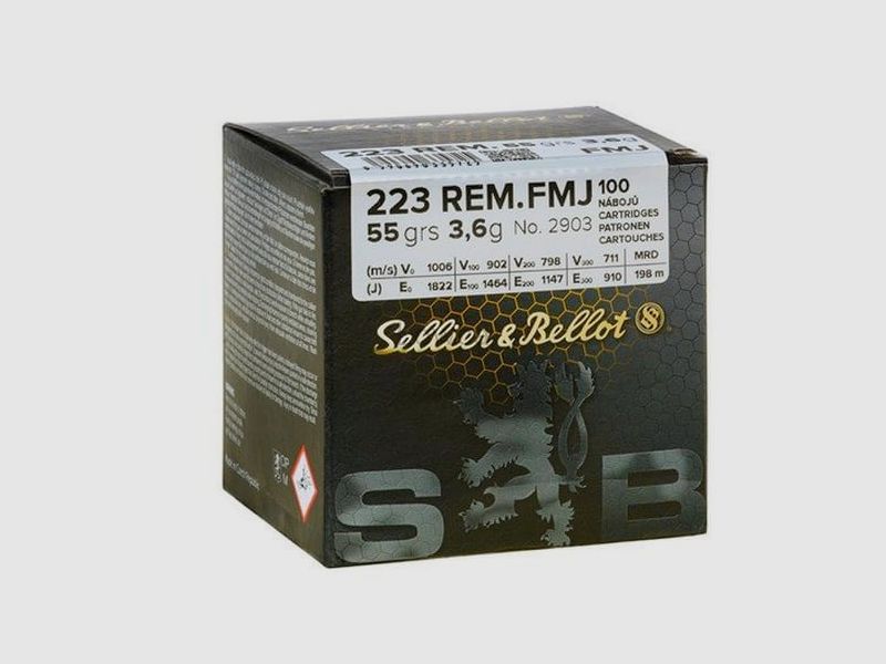 amu.m S&B 223 rem FMJ op.100szt UN0012