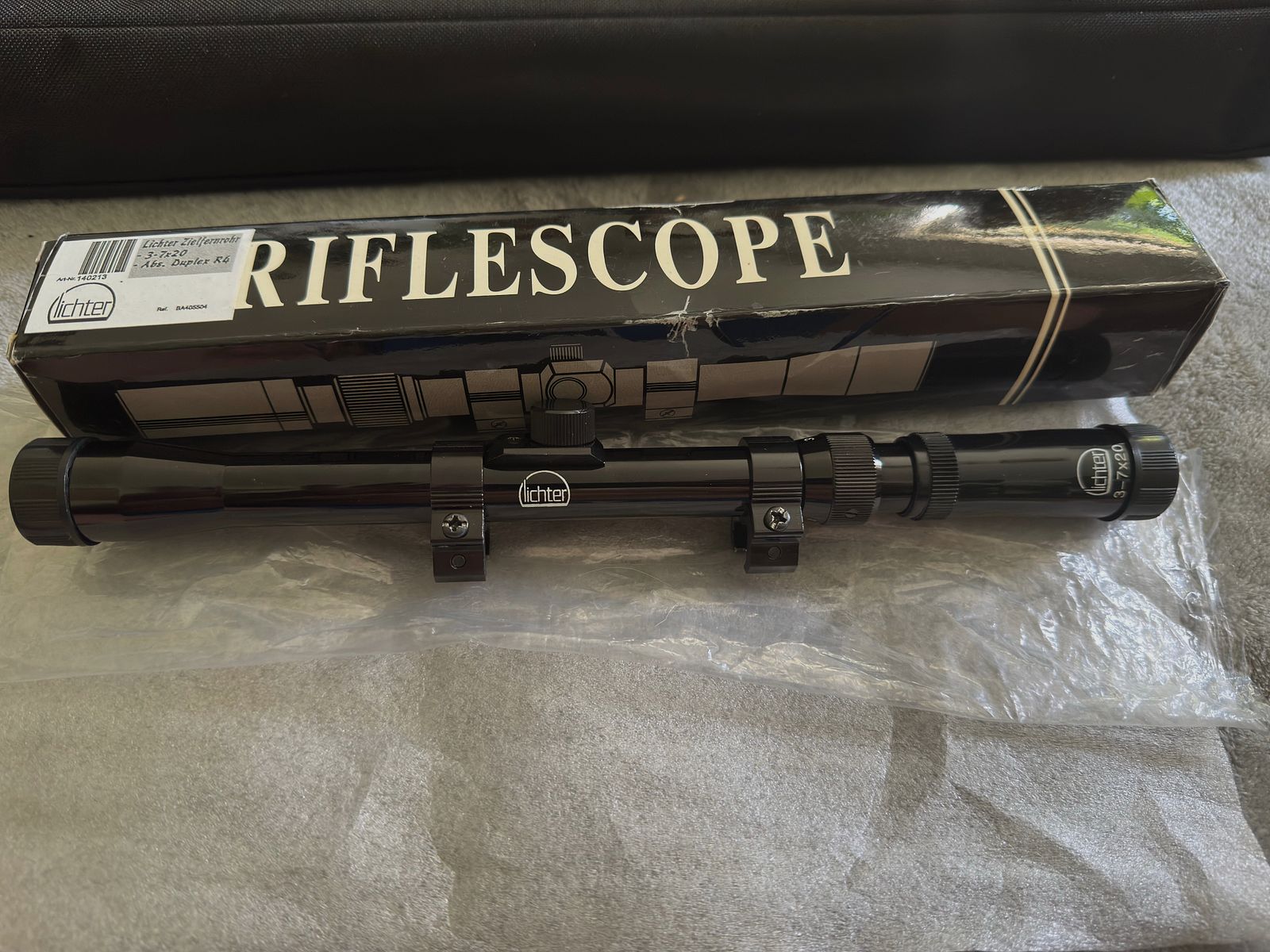 Lichter scope 3-7x20, lightweight scope for 11mm rail with up to 7 times magnification