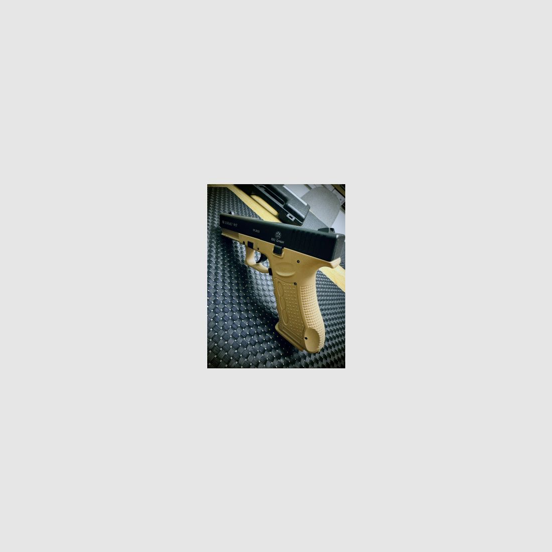 Zoraki 917 Desert TAN pistolet à blanc 9 mm P.A.K. PTB 1023 avec mallette
