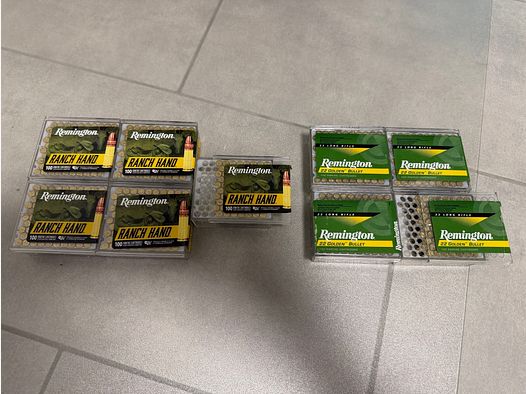 850 schoten .22 munitie Remington HV verchroomd